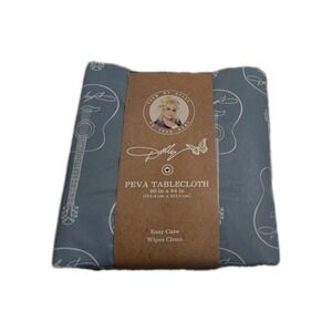 NEW Dolly Parton Table Cloth Blue Guitar Rare SPRING 2025 #786